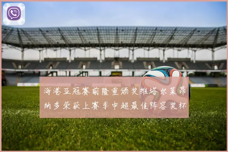 海港亚冠赛前隆重颁奖维塔尔莱昂纳多荣获上赛季中超最佳阵容奖杯